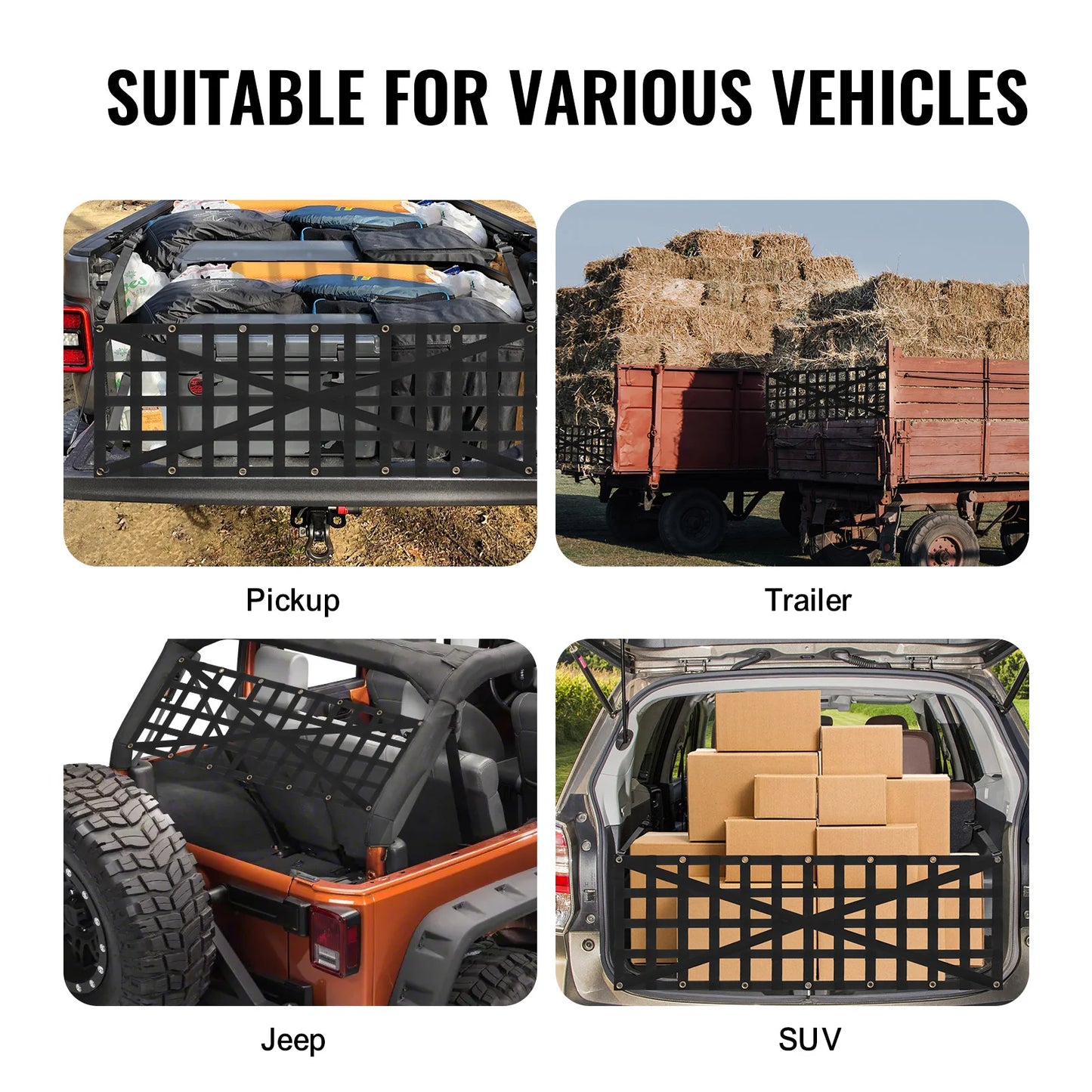 SucceBuy Universal Car Rear Trunk Cargo Storage Organizer