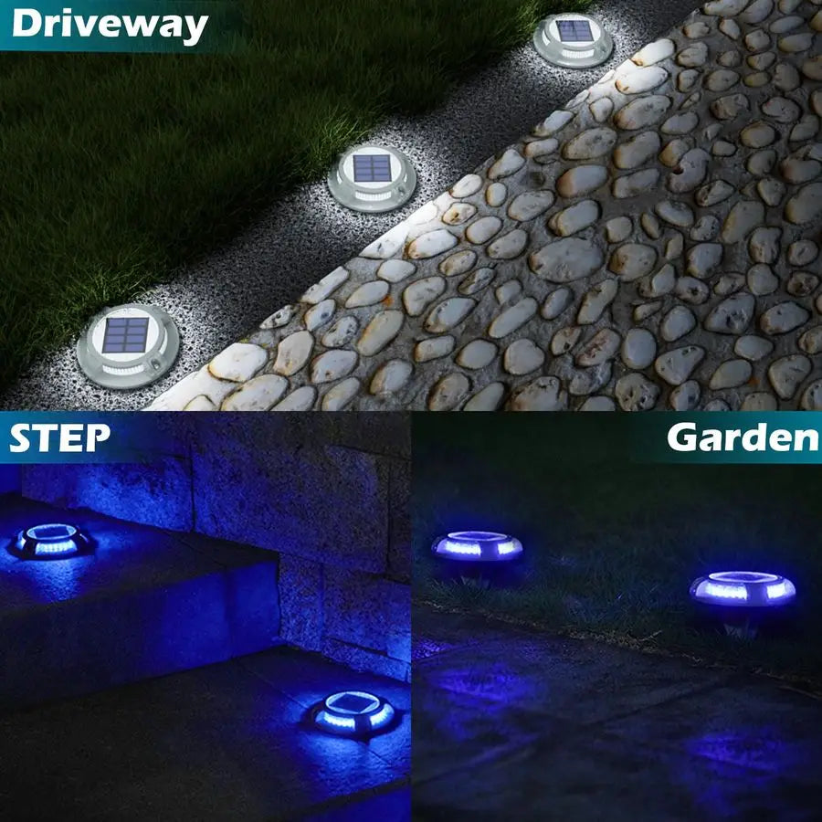 Solar Driveway Lights With LEDs For Pathway Markers