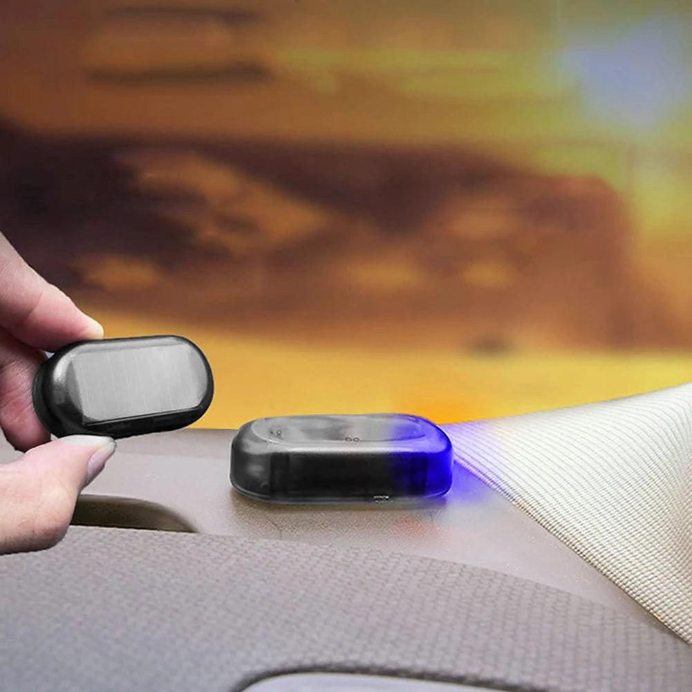 Solar Powered Wireless Warning Dummy Alarm Light With Flashing LEDs