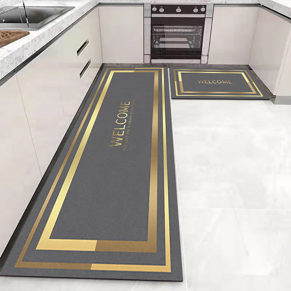 Anti Slip Kitchen Mat Soft Washable Area Rug For Bathroom