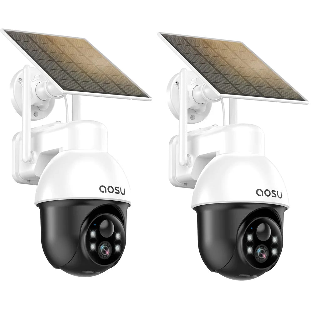 AOSU 3MP PTZ Solar Security Camera With AI Detection