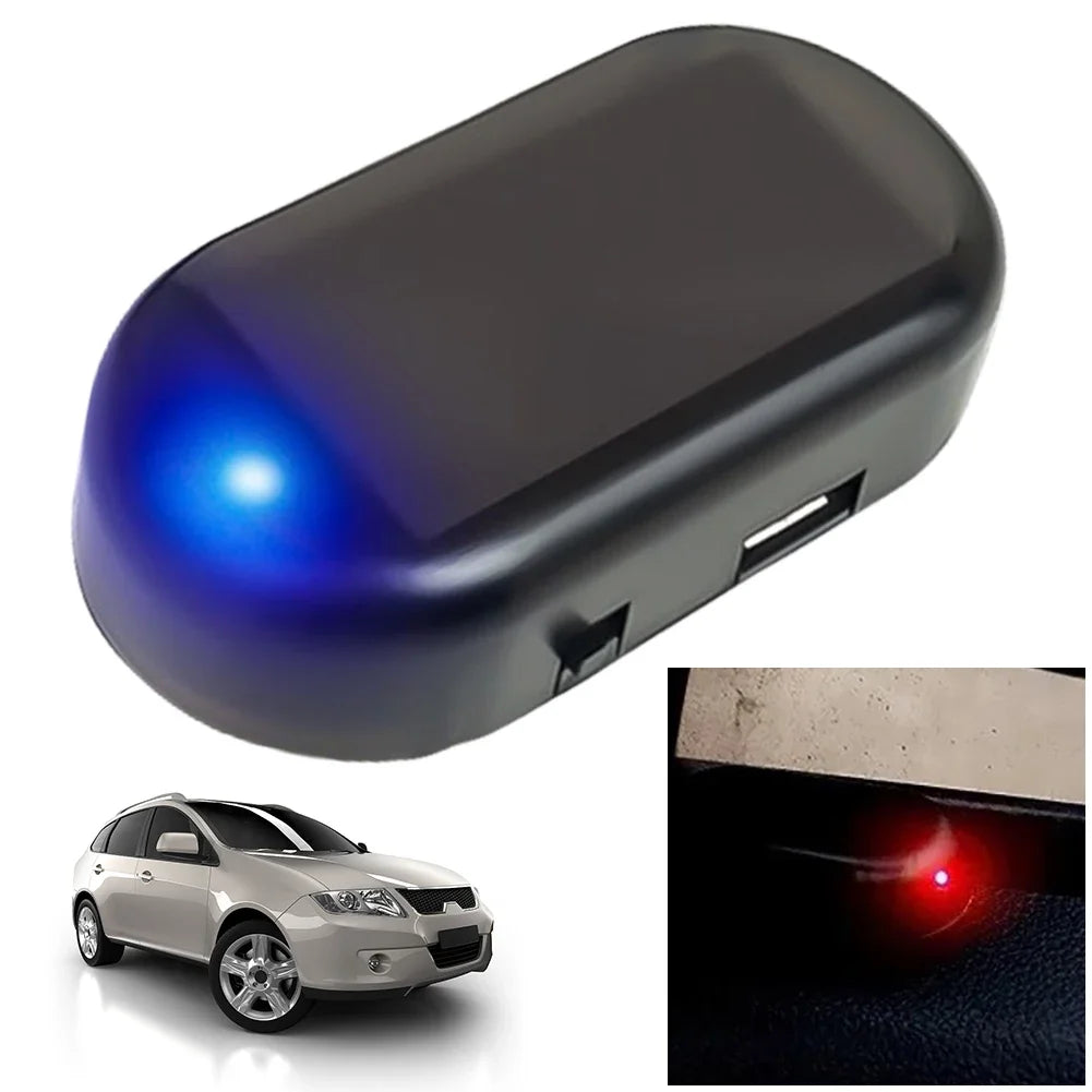 Solar Powered Simulated Dummy Alarm With Super Bright LED Lamp