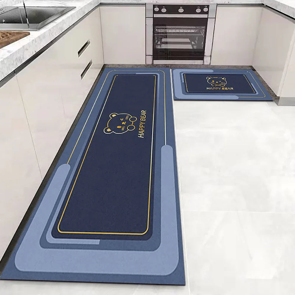 Anti Slip Kitchen Mat Soft Washable Area Rug For Bathroom