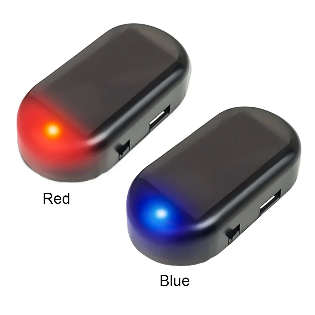 Solar Powered Simulated Dummy Alarm With Super Bright LED Lamp