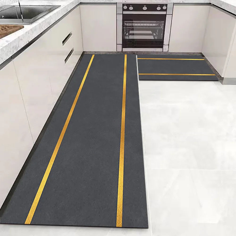 Anti Slip Kitchen Mat Soft Washable Area Rug For Bathroom