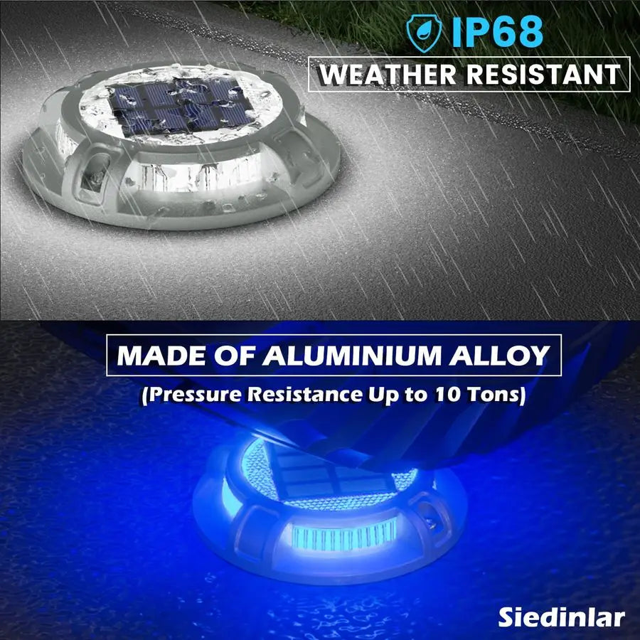 Solar Driveway Lights With LEDs For Pathway Markers