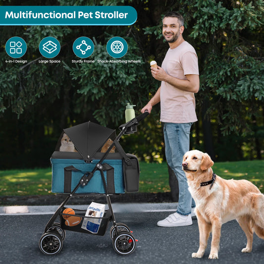 CHIHUAHUA 3 In 1 Ultra Lightweight Pet Stroller For Dogs