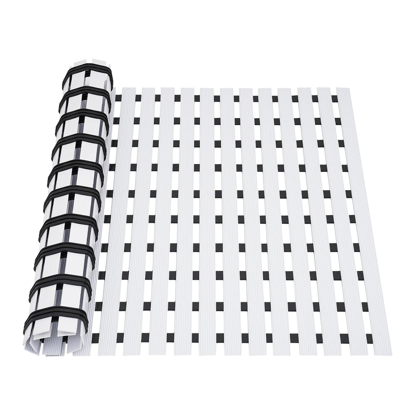Bymaocar PVC Shower Mat Non Slip Bath Mat Drainage Holes