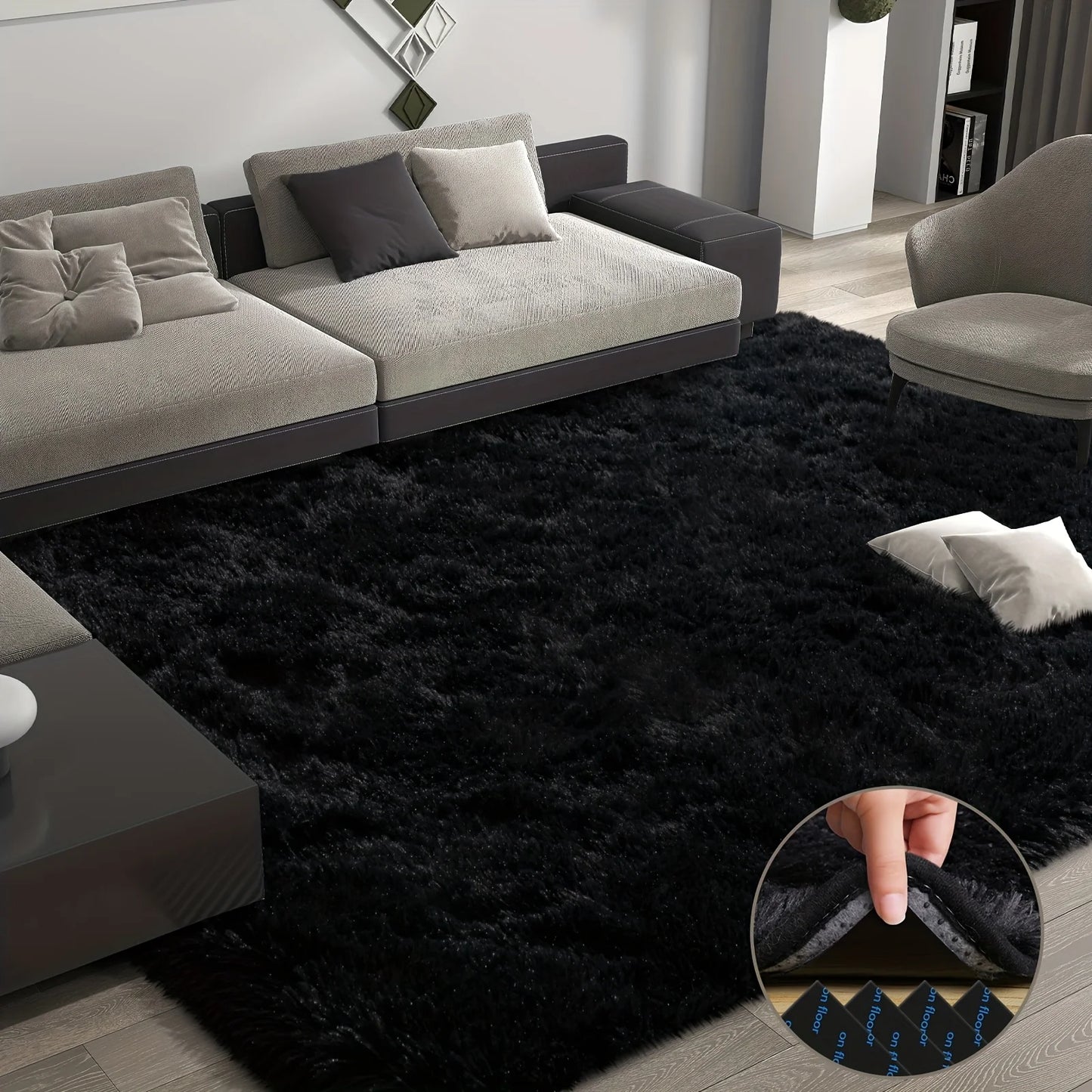 Aubusson Plush Area Rug for Living Room and Bedroom
