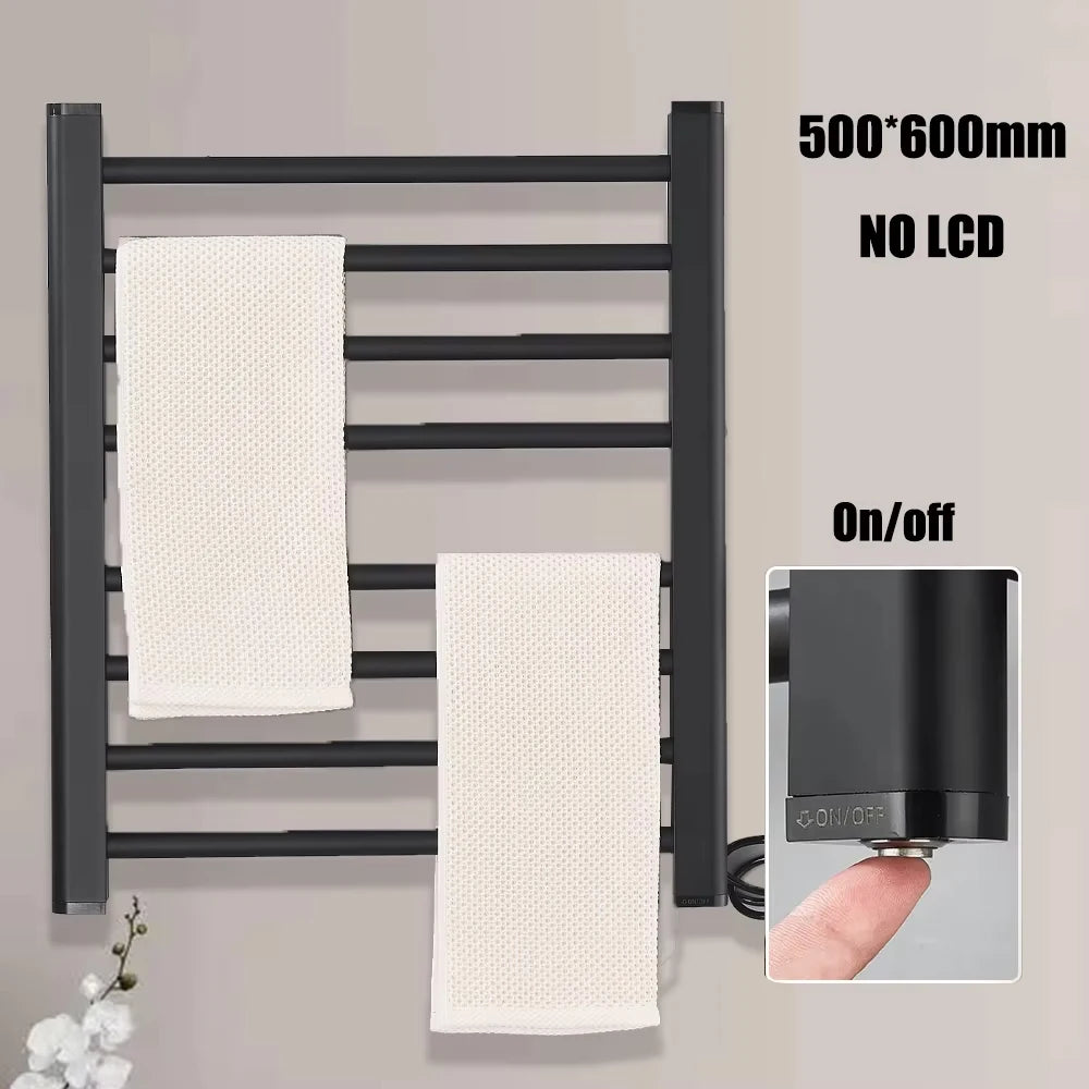 Onyzpily Electric Heated Towel Rack With Digital Touch Thermostat