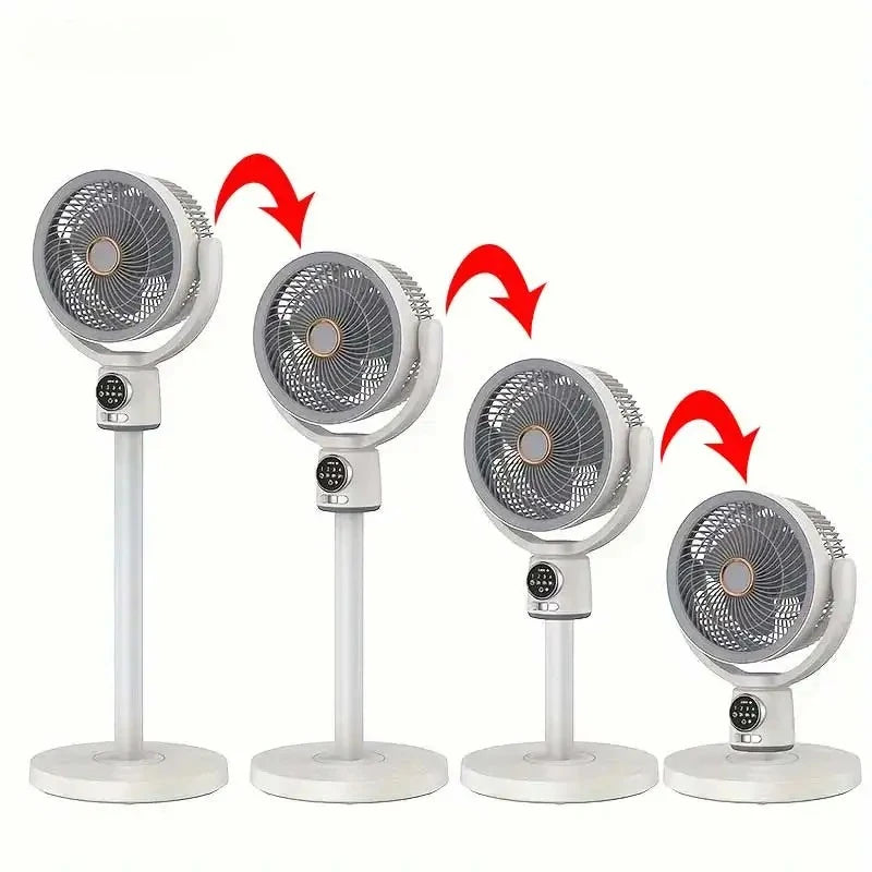 BALASHOV USB Rechargeable Floor Fan With Timed Low Noise Cooling
