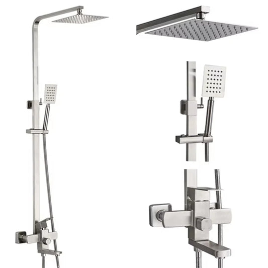 Shinesia Luxury Wall Mounted Shower Faucet Set With Swivel Spout
