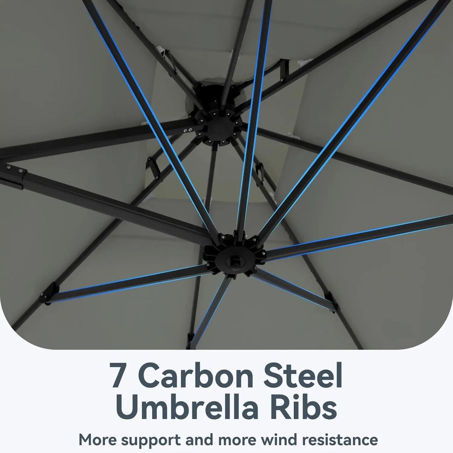 Cantilever Patio Umbrella with 360 Degree Rotation