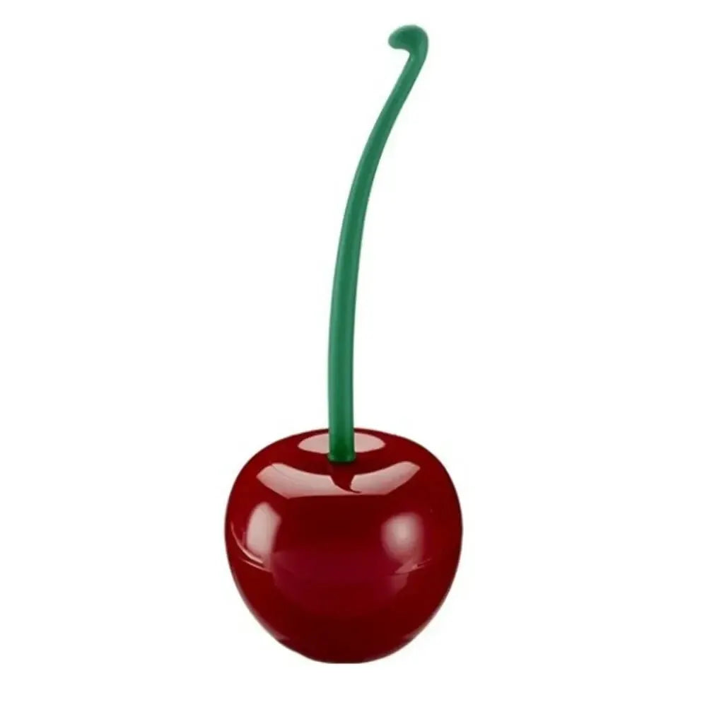 Creative Cherry Shape Toilet Brush Holder Set For Bathroom
