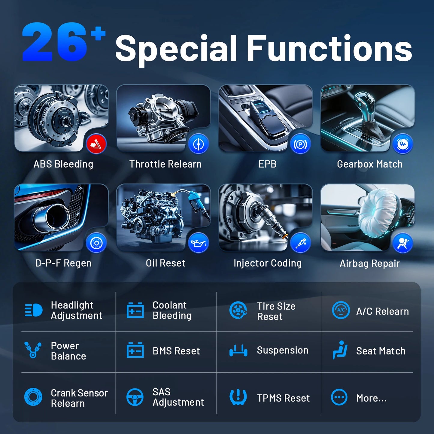 XTOOL A30M Car Diagnostic Tool Full System Bidirectional OBD2 Scanner