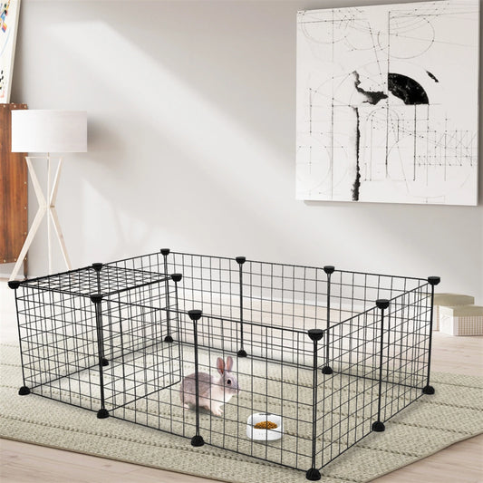 Metal Pet Playpen Indoor Cage For Guinea Pigs And Rabbits