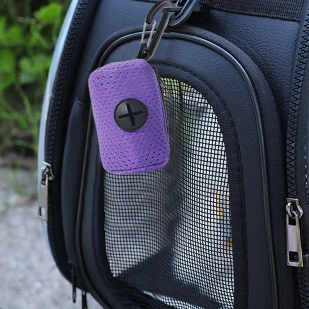Portable Poop Bag Carrier Dispenser for Walking Dogs