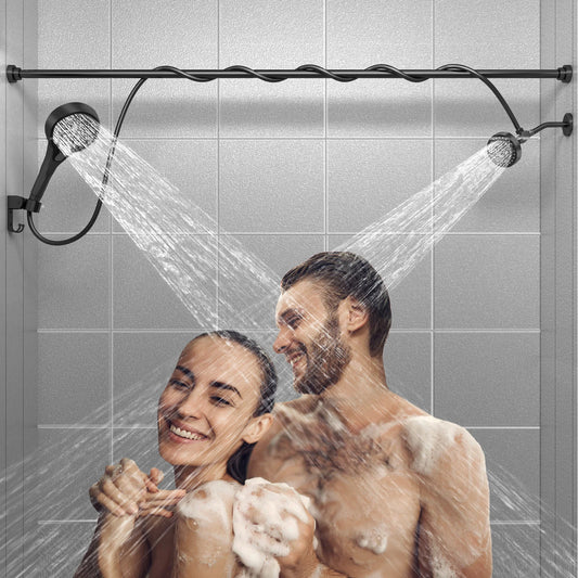 Tandem Shower Head for Couples With High Pressure Dual System