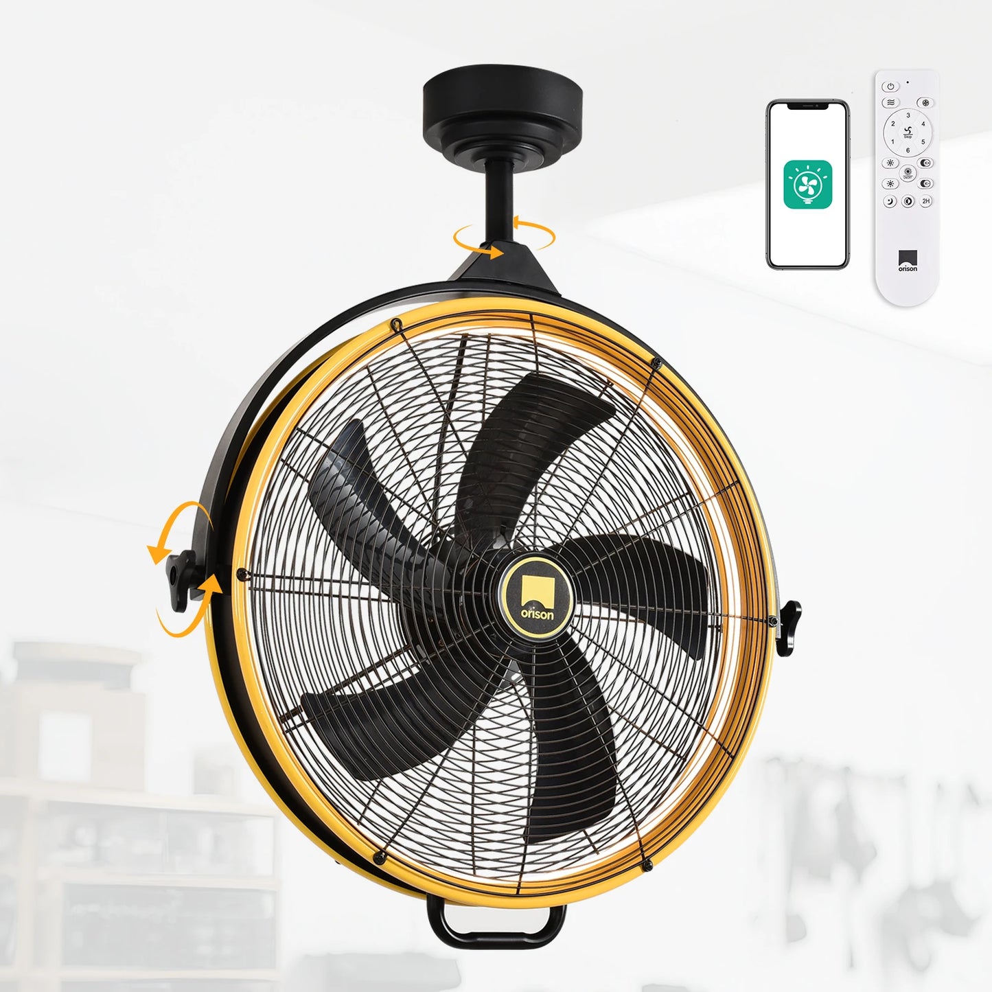 Orison Outdoor Ceiling Fan Remote App Control Plug In Dimmable