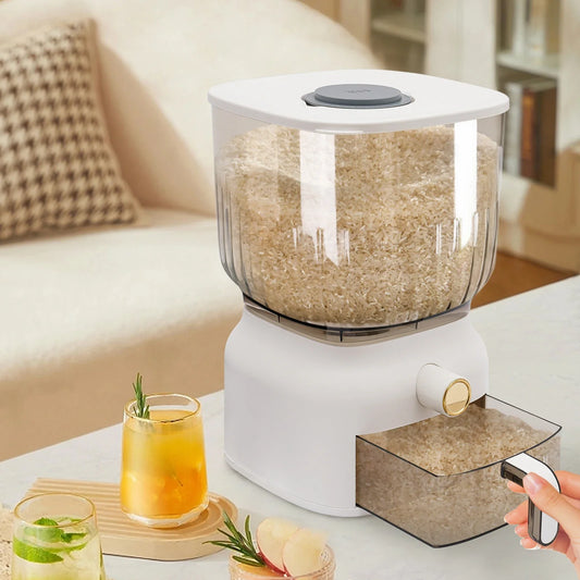 Rice Dispenser Grain Storage Container Kitchen Organizer