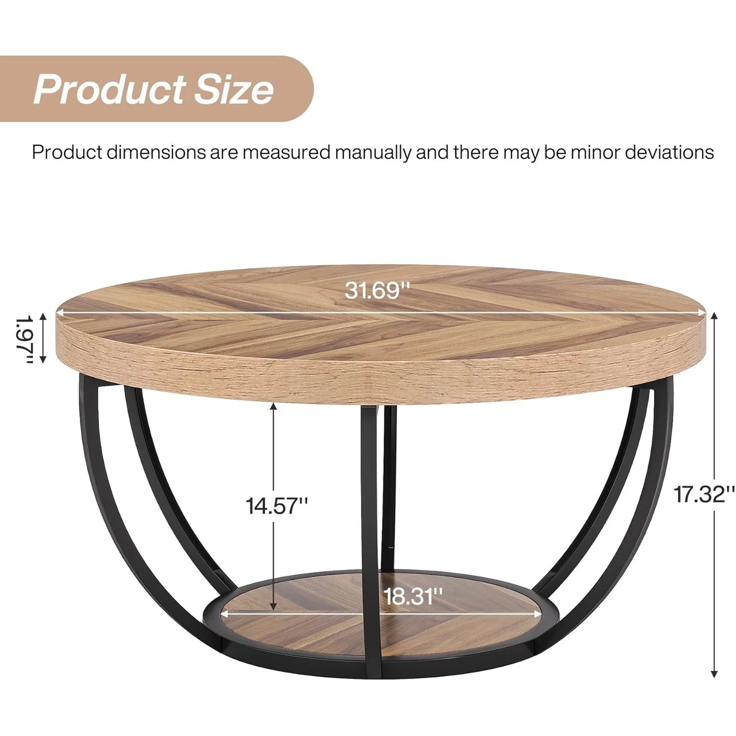 Little Tree Marble Coffee Table With Metal Legs Open Storage