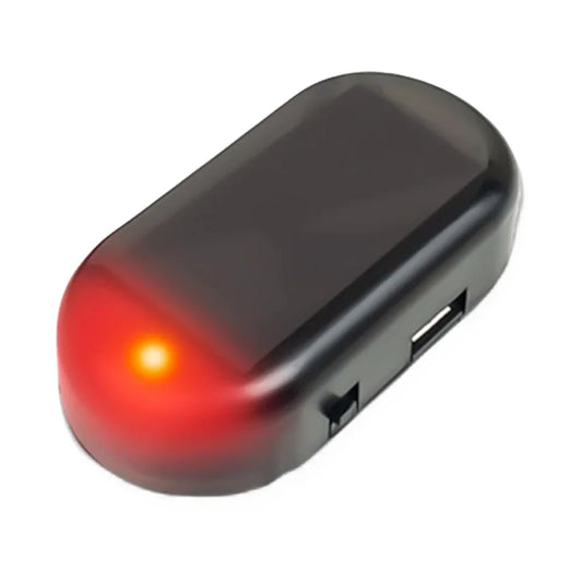 Solar Powered Simulated Dummy Alarm With Super Bright LED Lamp