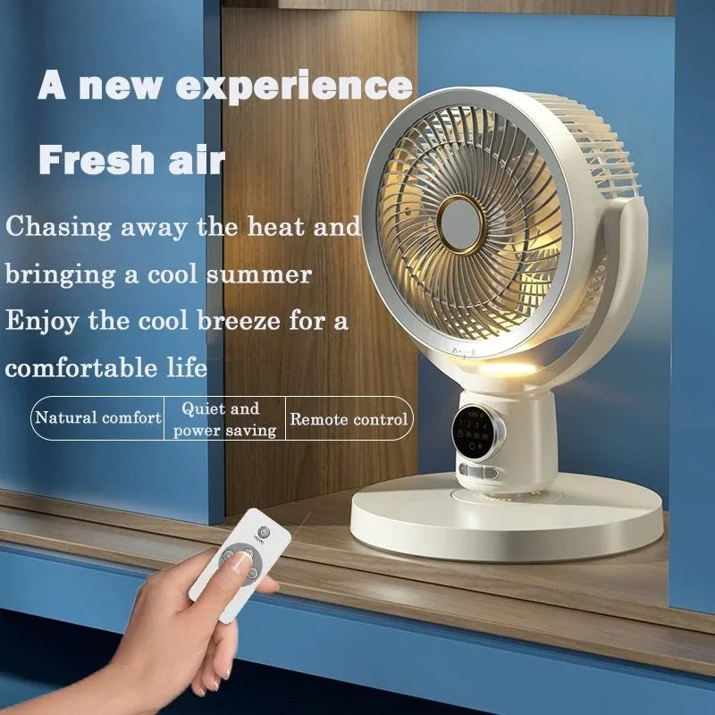 BALASHOV USB Rechargeable Floor Fan With Timed Low Noise Cooling