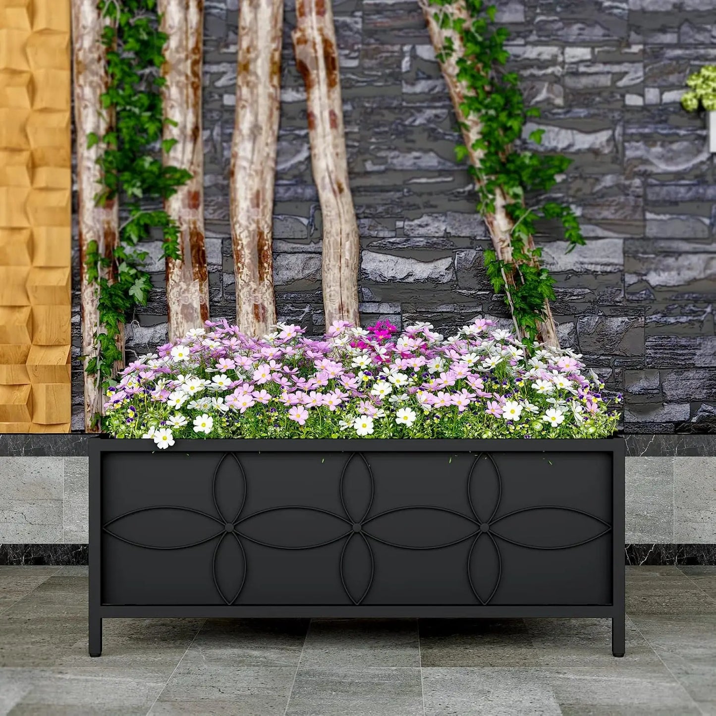 Sturdy Raised Garden Bed With Fabric Liners For Vegetables