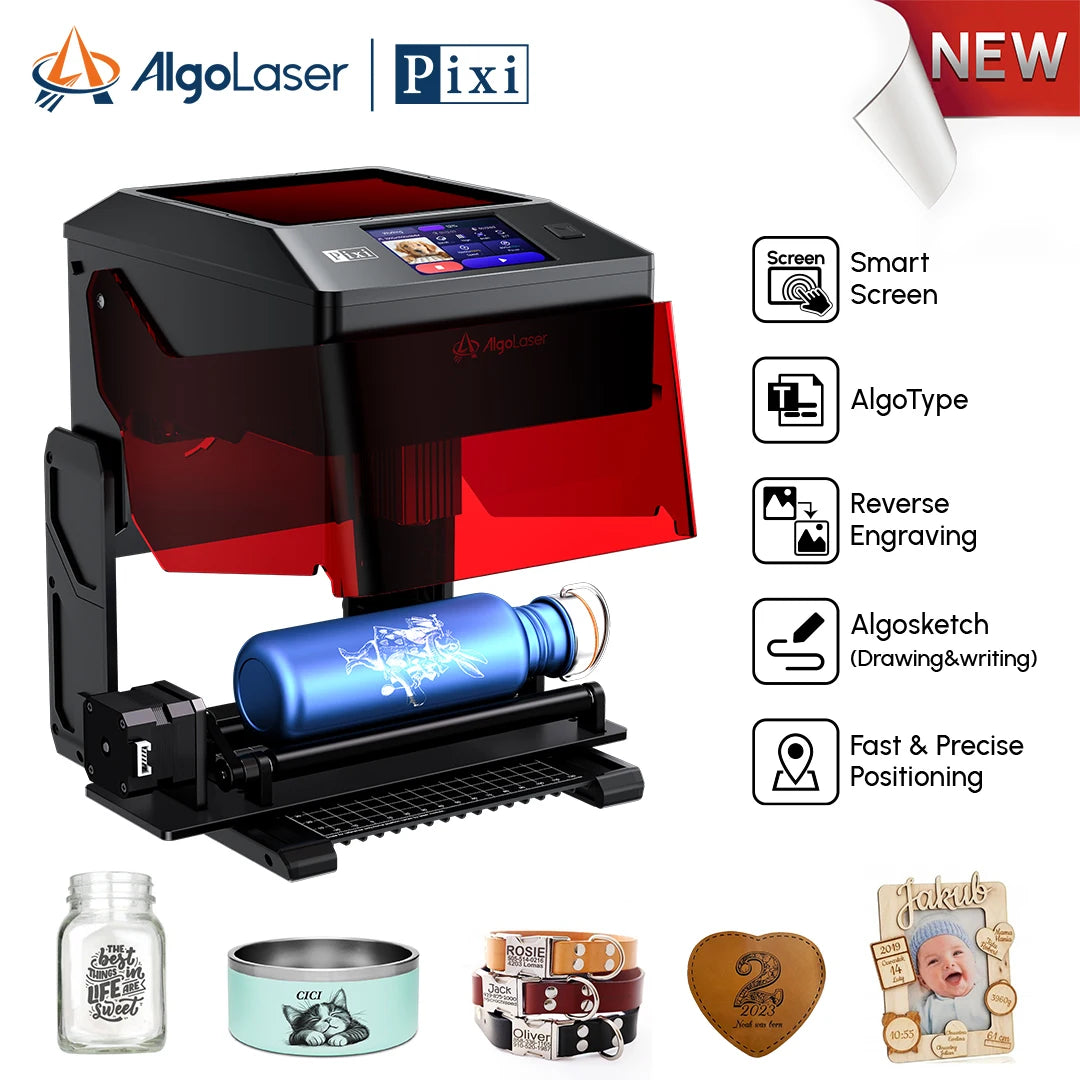 AlgoLaser PIXI Laser Engraver Portable 3W 5W 10W Power
