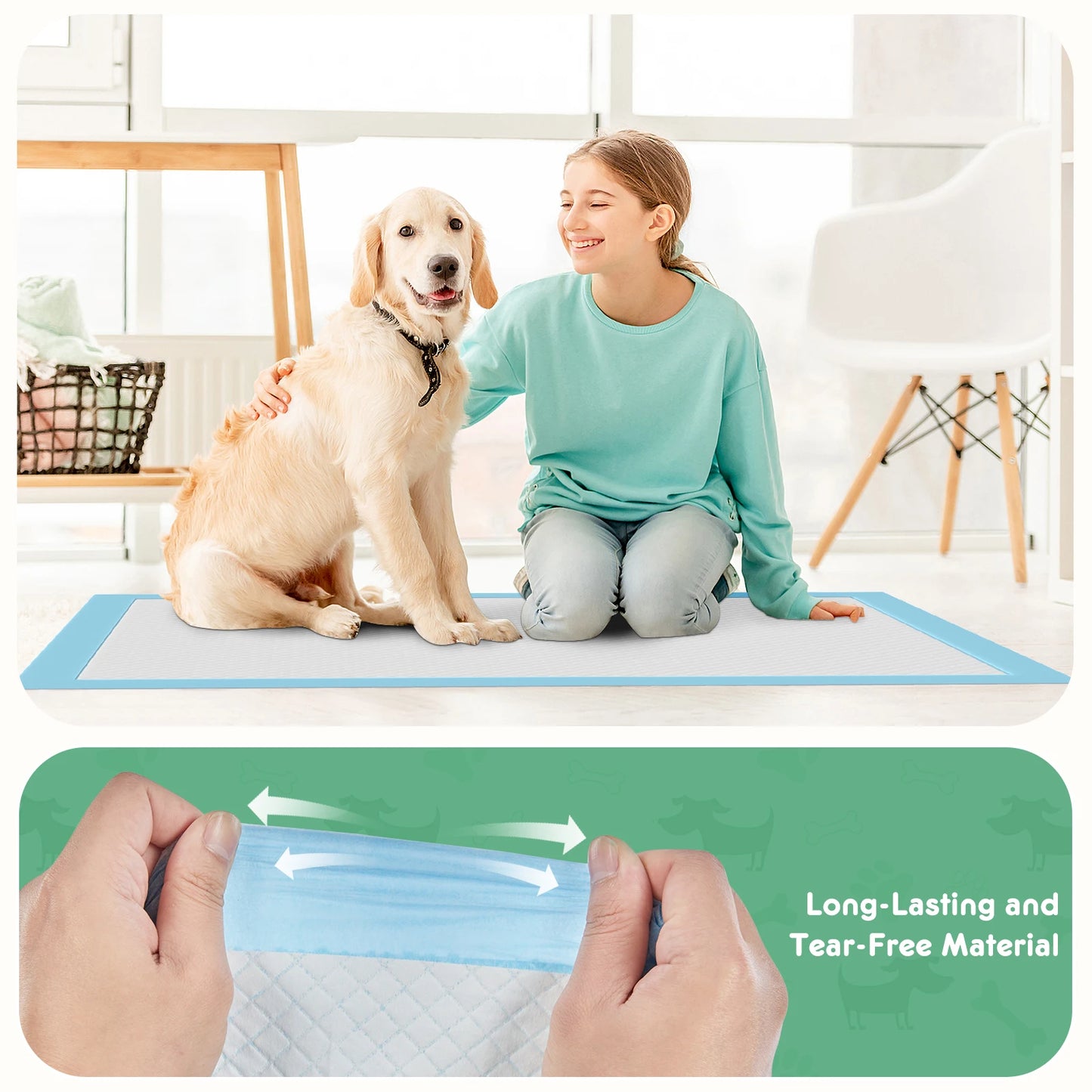 Quick Drying Disposable Pet Pee Pads For Dogs And Cats