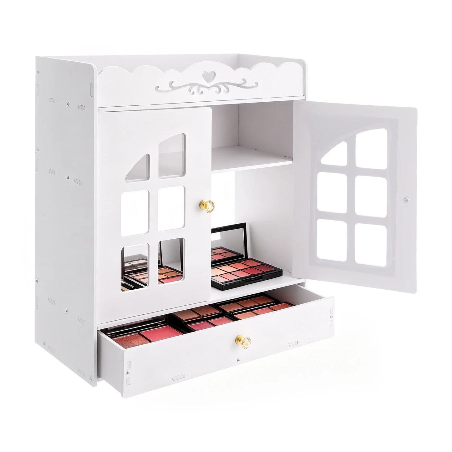 Wall Mounted Bathroom Organizer Four Tier Shelf For Toiletries