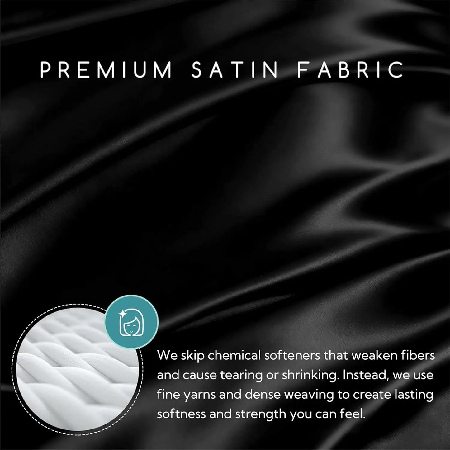 Satin Bed Sheets Set With Deep Pockets And Corner Straps