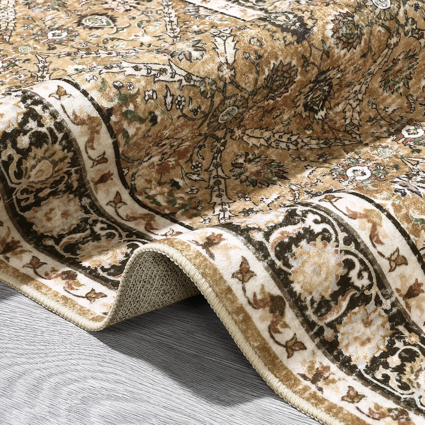 Moroccan Trellis Rug Non Slip Machine Washable Stain Resistant
