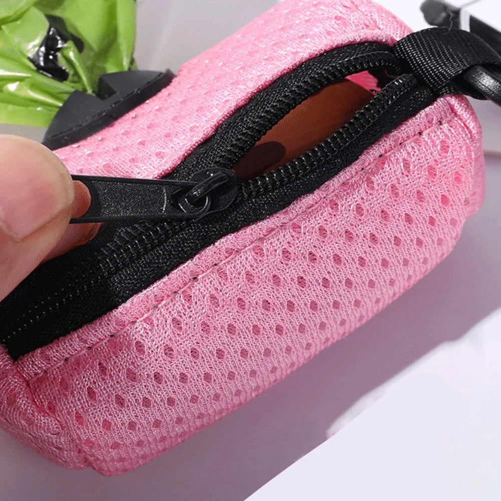 Portable Poop Bag Carrier Dispenser for Walking Dogs