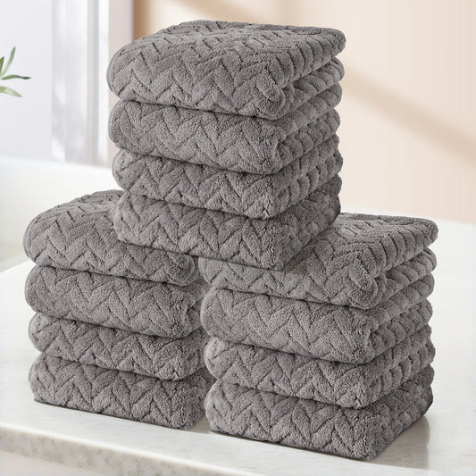 Luxury Microfiber Towel Set Quick Dry Highly Absorbent For Bathroom