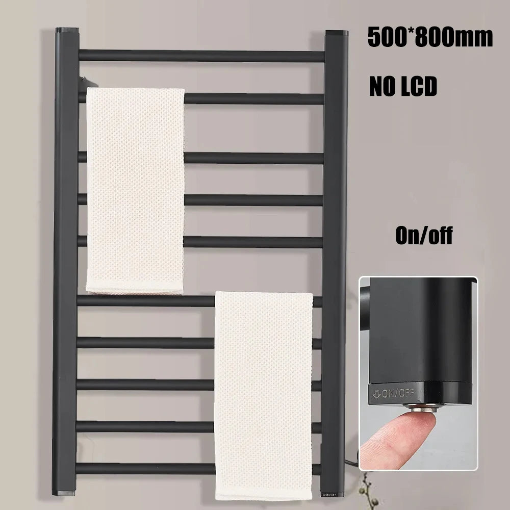 Onyzpily Electric Heated Towel Rack With Digital Touch Thermostat