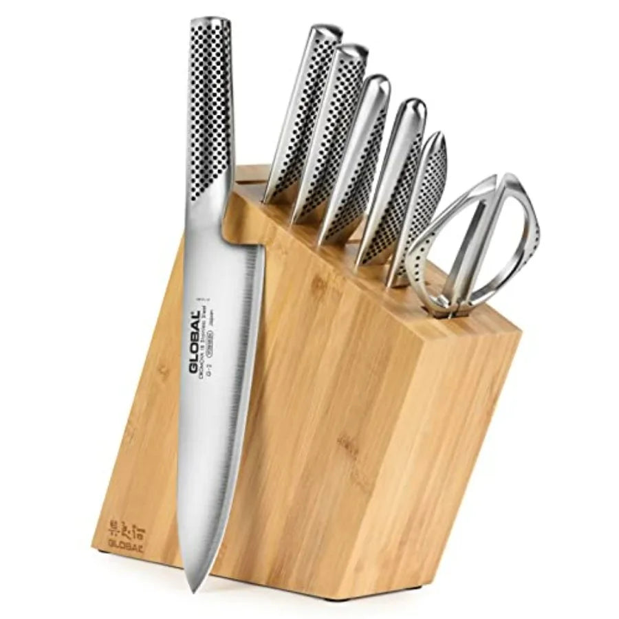 8 Piece Knife Set With Bamboo Block