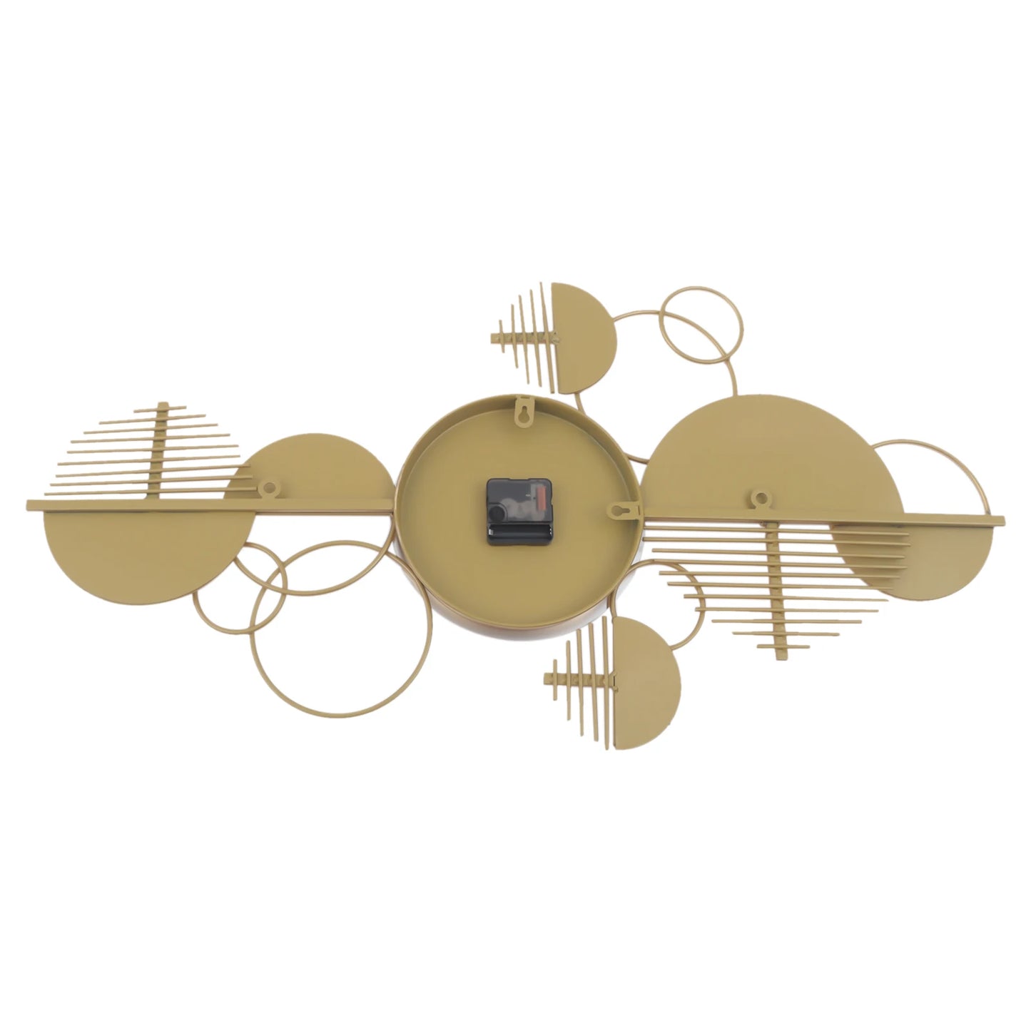 Minimalist Metal Wall Clock Battery Operated Silent Decor For Living Room
