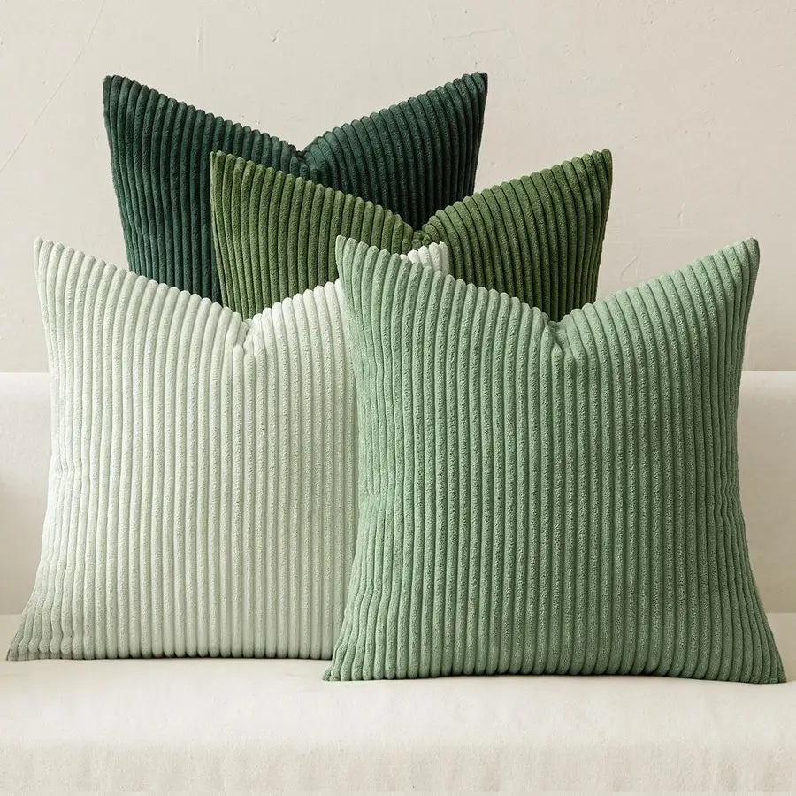 Boho Farmhouse Throw Pillow Covers Set Of 4 Nordic Corduroy