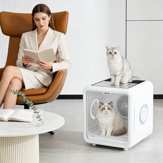 HiMISS 360 Degree Automatic Pet Dryer Box With Five Outlets