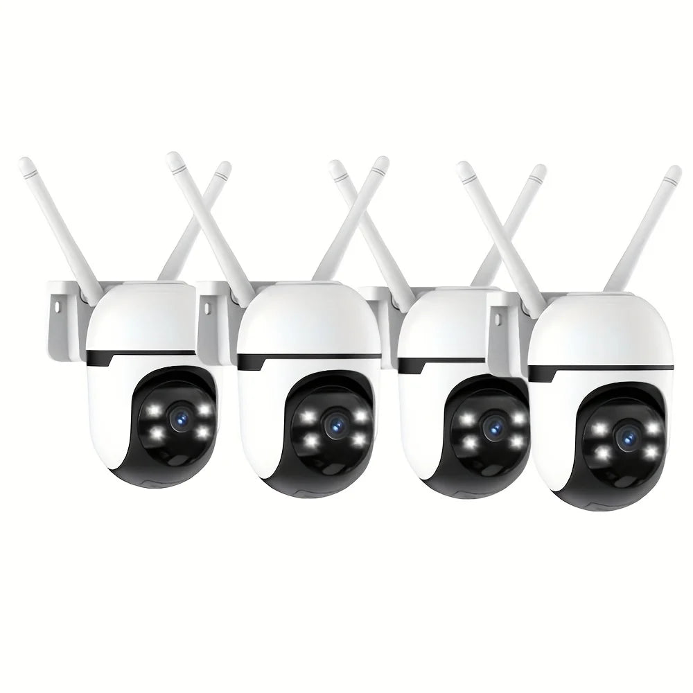 WESECUU PTZ Outdoor Camera 360 Auto Tracking 4MP Night Vision
