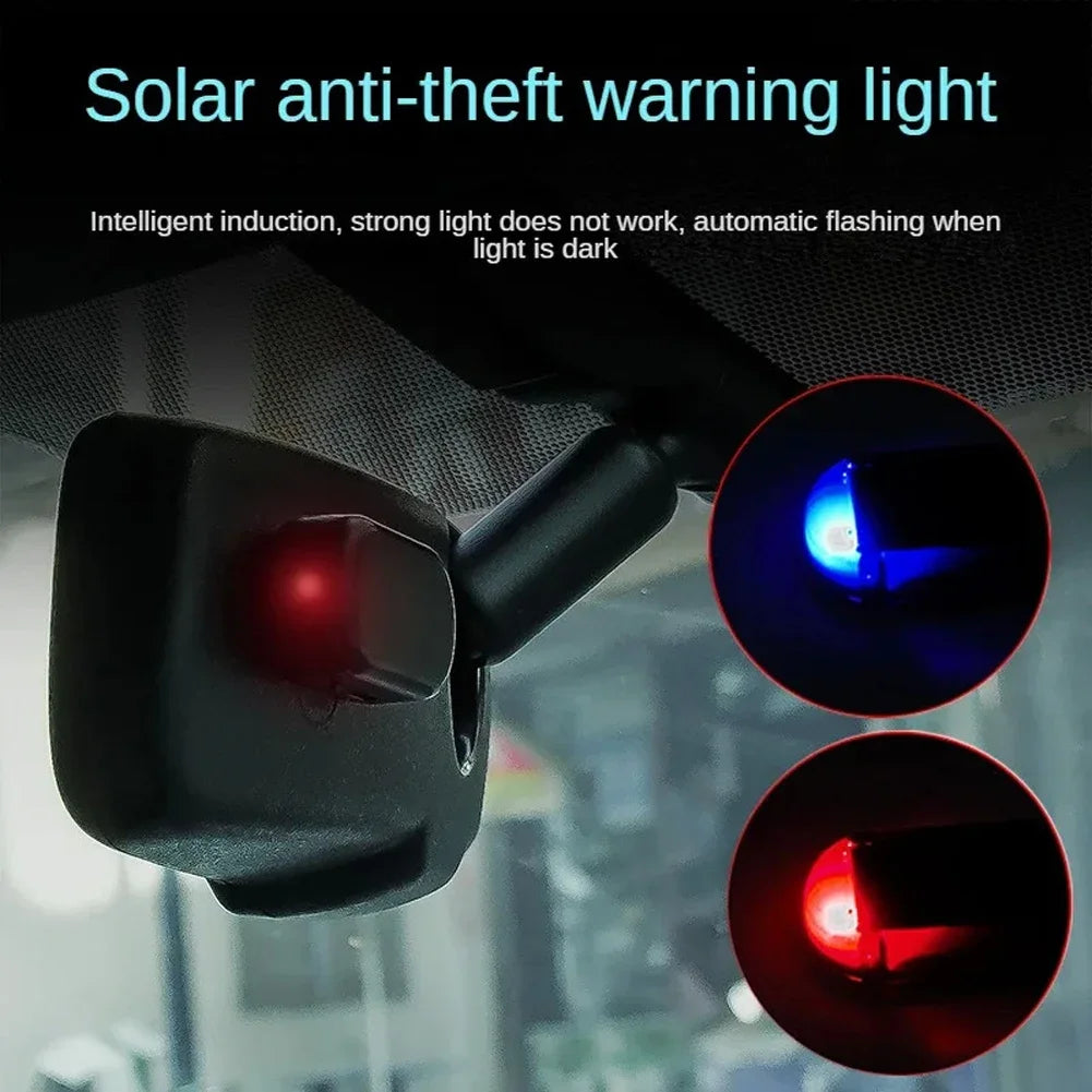 Solar Powered Simulated Dummy Alarm With Super Bright LED Lamp