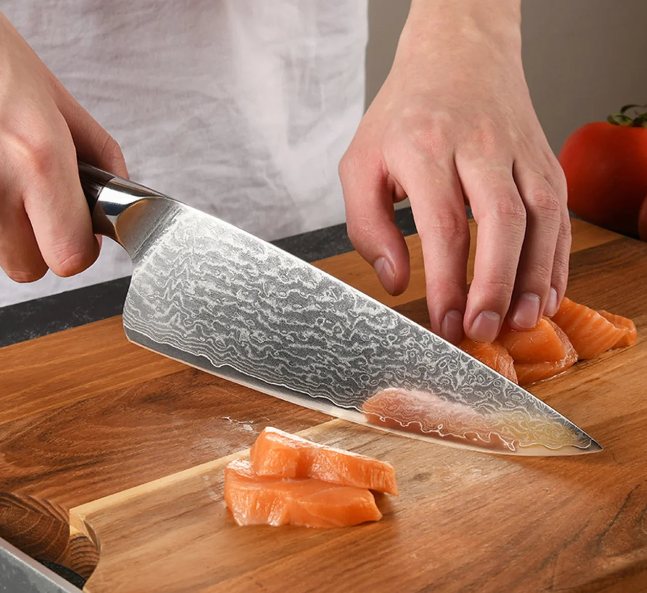 Katisun Damascus Chef Knife VG10 With Micarta Handle
