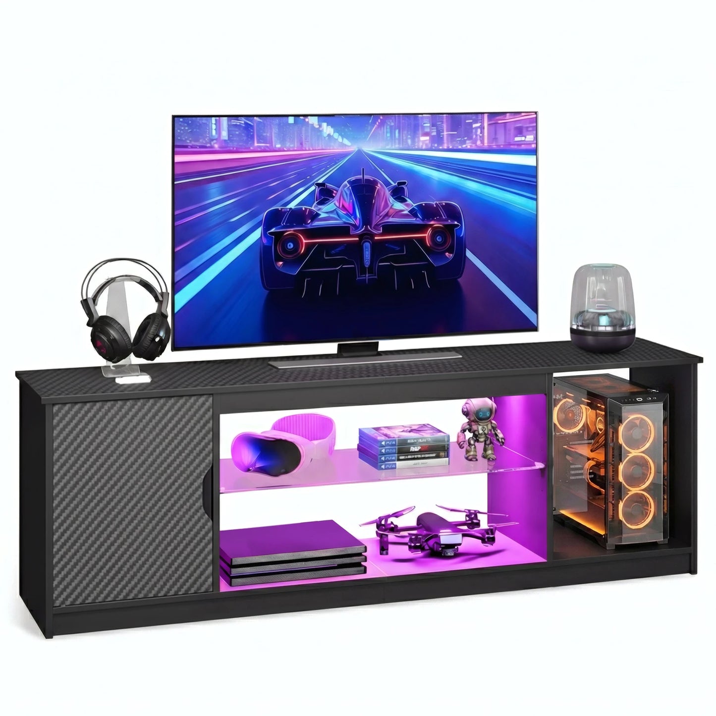 NOST And HOST LED TV Stand With RGB Lighting