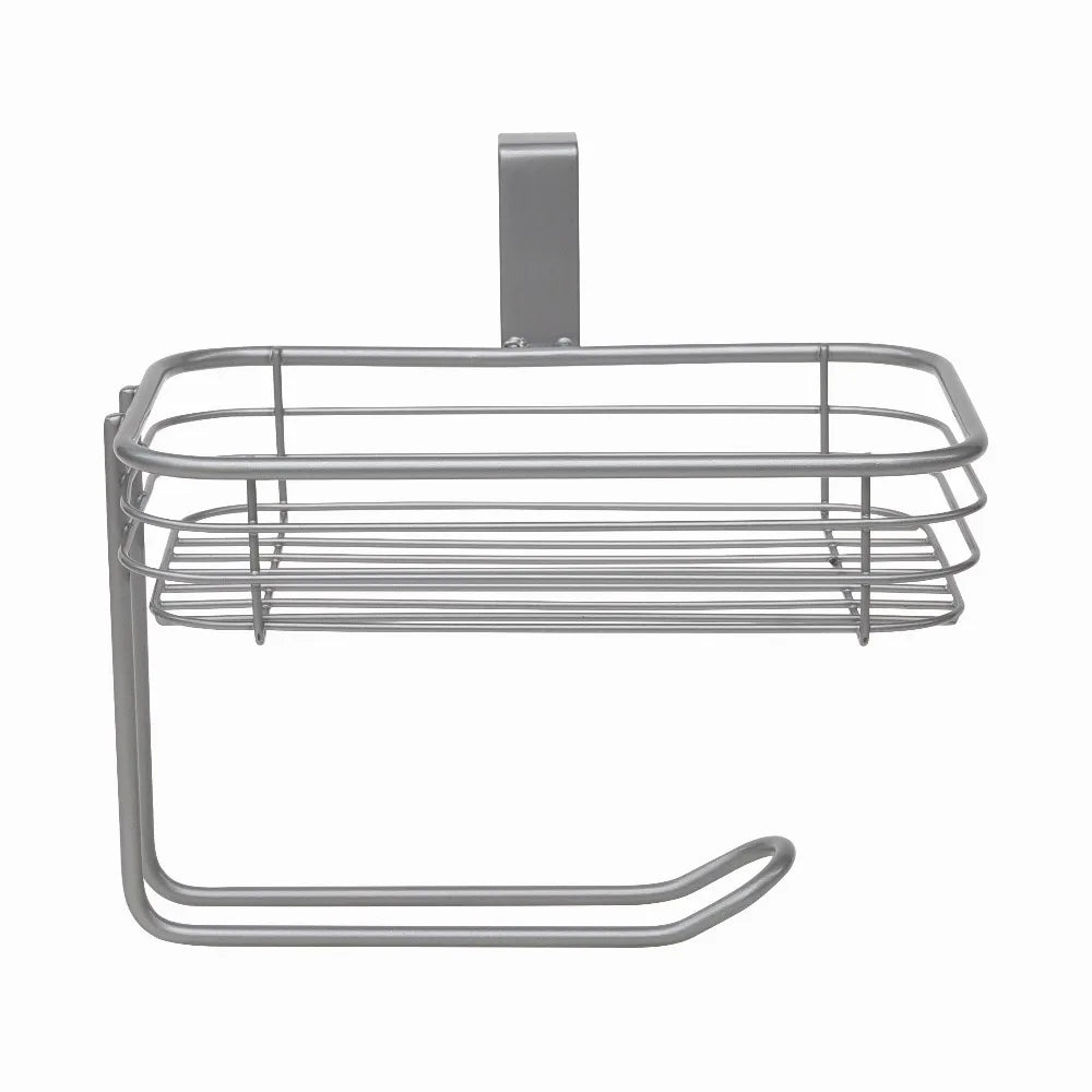 Over The Tank Toilet Paper Holder With Shelf For Bathroom