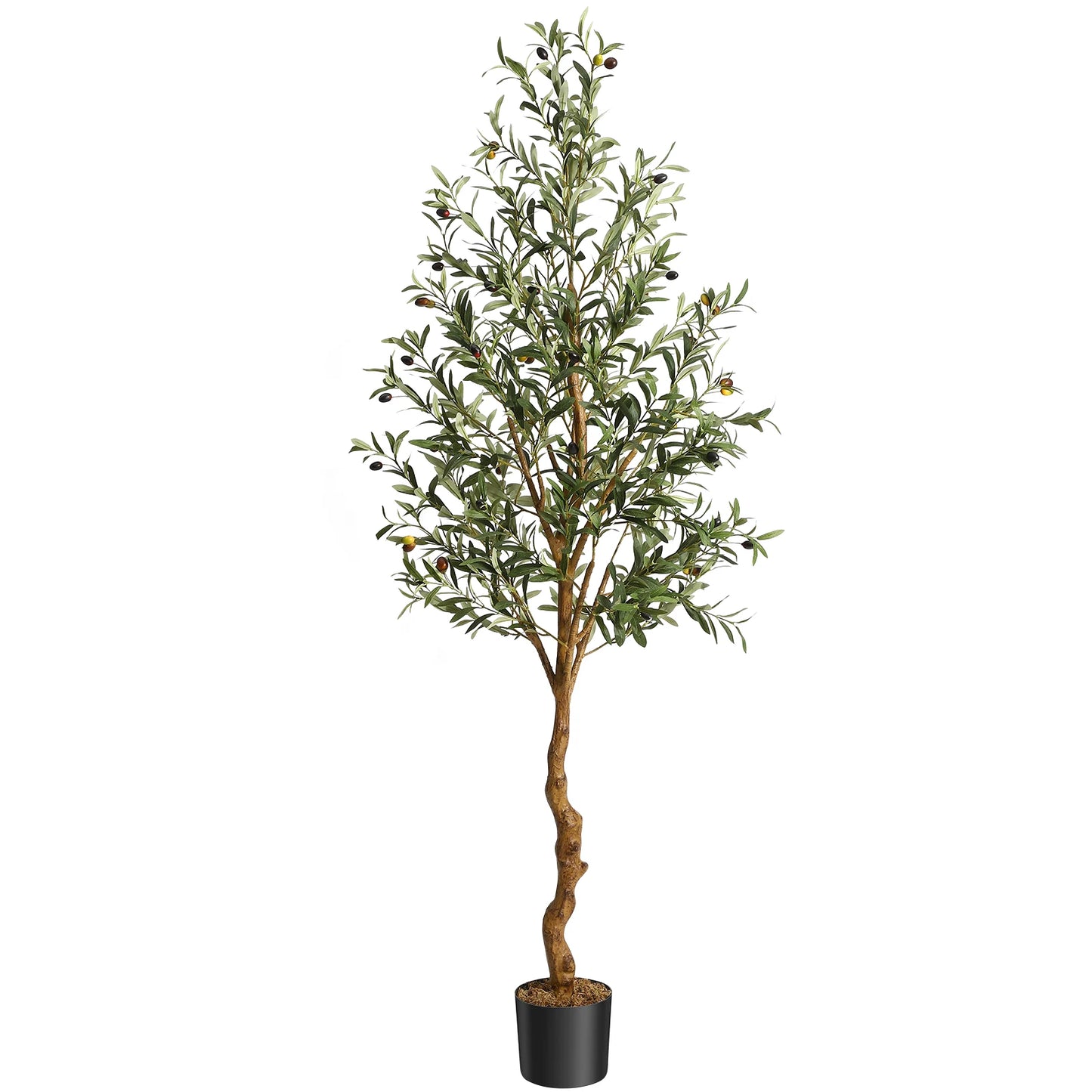 HiMISS CN Artificial Olive Tree Two Pack Realistic Decor