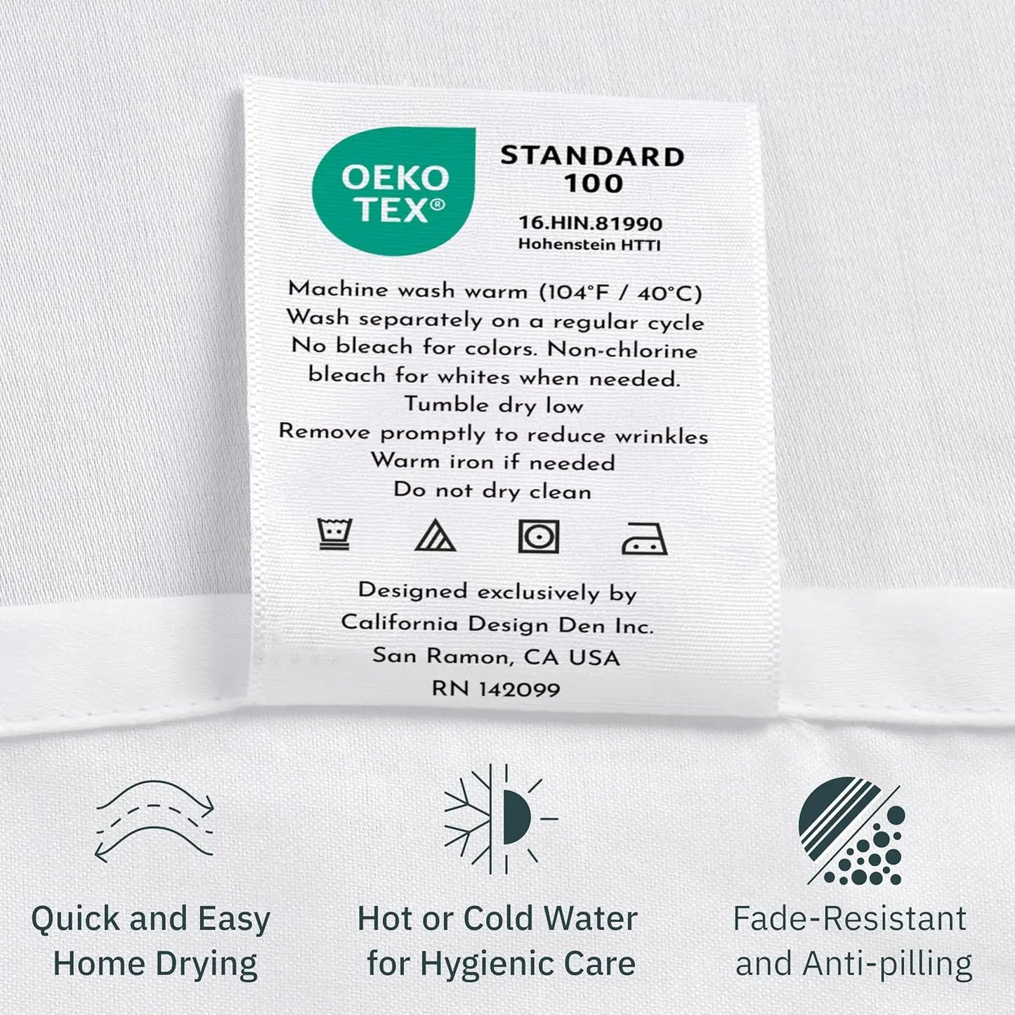 100 Percent Cotton Sheet Set With Deep Pocket Snug Elastic