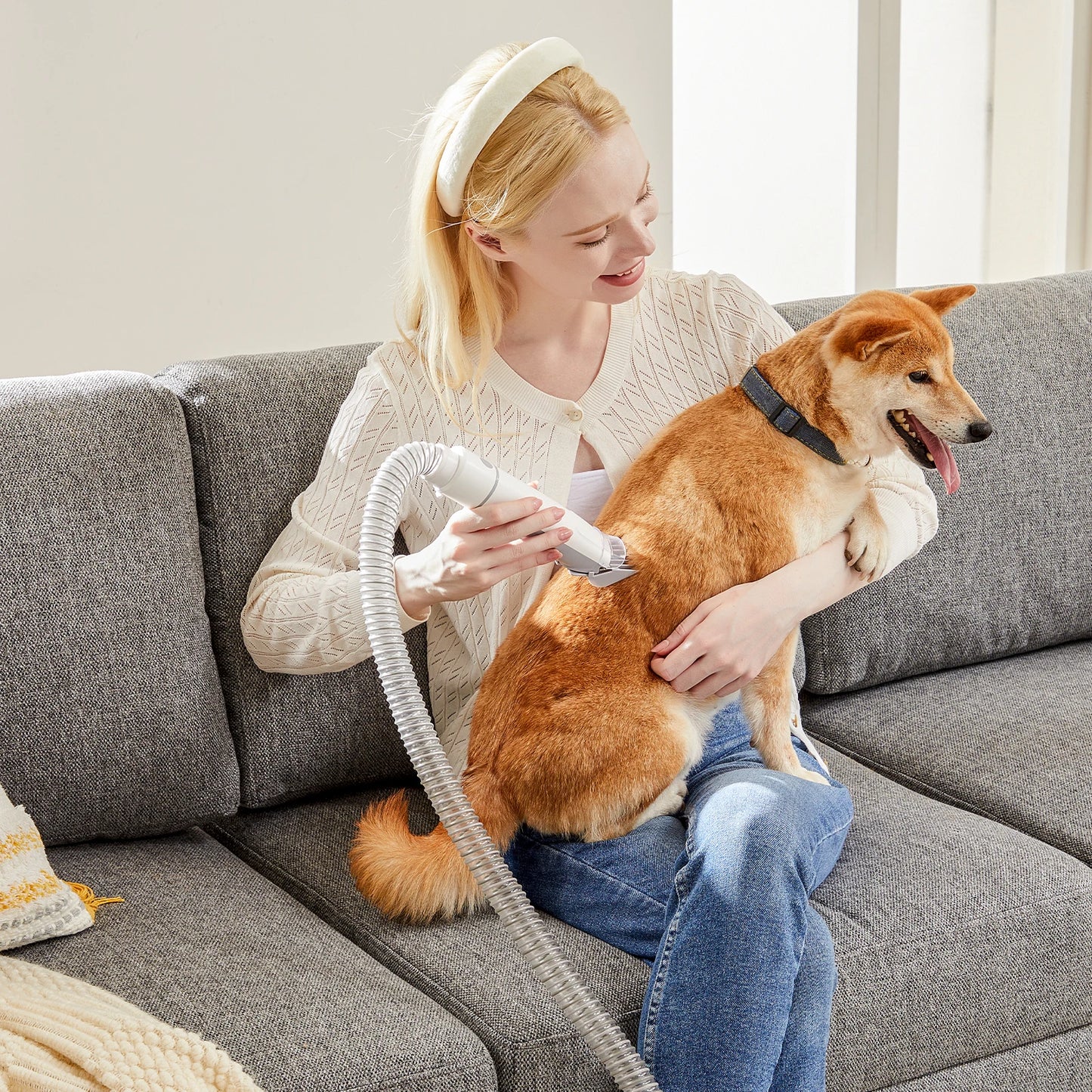 JHK 2.5L Professional Pet Grooming Vacuum Kit With Suction Modes