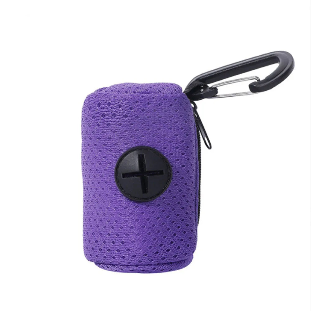Portable Poop Bag Carrier Dispenser for Walking Dogs
