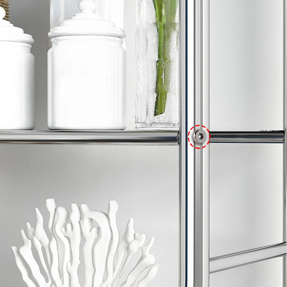 HiMISS Freestanding Over Toilet Storage Shelf Bathroom Organizer Rack